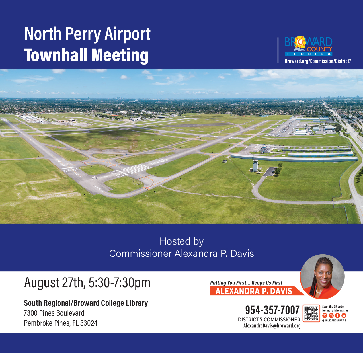 North Perry Airport town hall meeting flyer